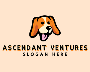 Happy Beagle Puppy Dog logo design