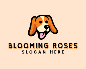 Happy Beagle Puppy Dog logo design