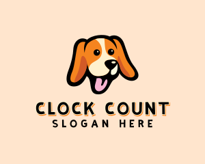 Happy Beagle Puppy Dog logo design