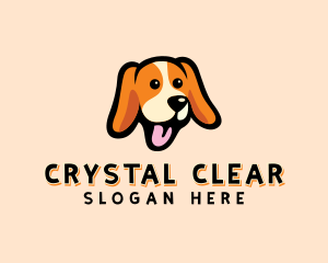 Happy Beagle Puppy Dog logo design