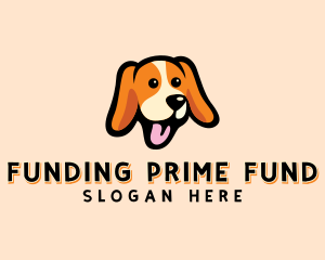 Happy Beagle Puppy Dog logo design