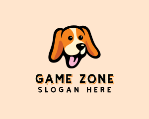 Happy Beagle Puppy Dog logo