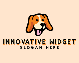 Happy Beagle Puppy Dog logo design