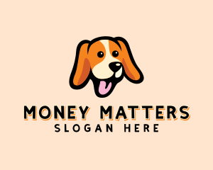 Happy Beagle Puppy Dog logo design