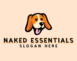 Happy Beagle Puppy Dog logo design