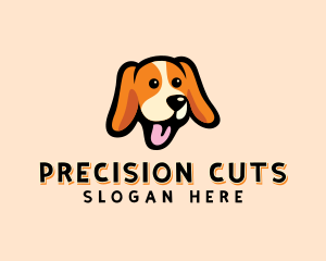 Happy Beagle Puppy Dog logo design