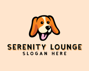 Happy Beagle Puppy Dog logo design