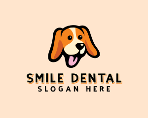 Happy Beagle Puppy Dog logo