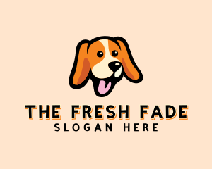 Happy Beagle Puppy Dog logo design