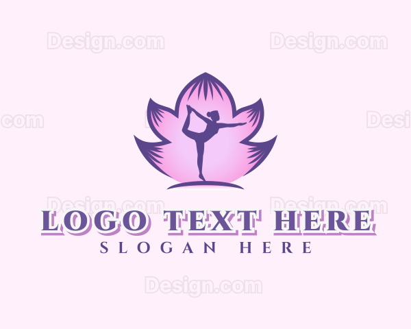 Yoga Meditation Lotus Logo