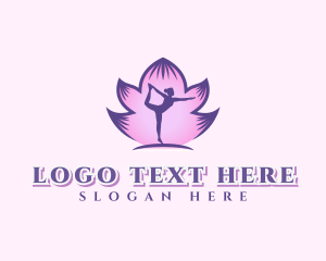 Yoga Meditation Lotus logo