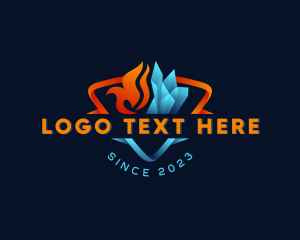 Fire - Cooling Ice Fire logo design