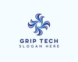 Wave Fan Tech logo design