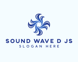 Wave Fan Tech logo design