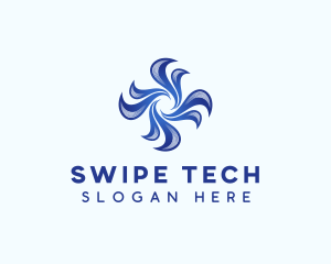 Wave Fan Tech logo design