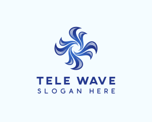 Wave Fan Tech logo design