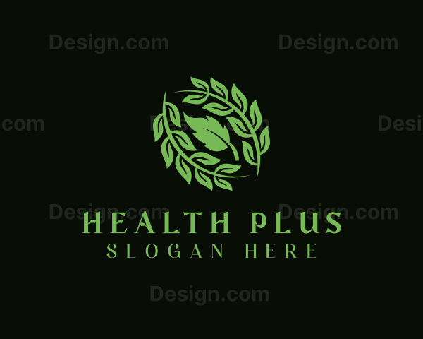 Natural Herbal Leaves Logo