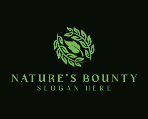 Natural Herbal Leaves logo design