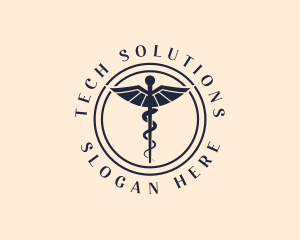 Medical Caduceus Pharmacy Logo