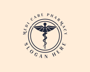 Medical Caduceus Pharmacy logo design