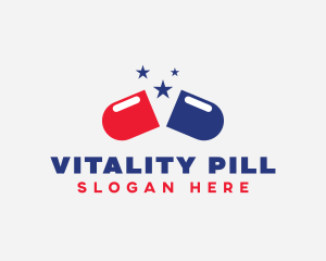 Blue Red Pill Pharmacy logo design