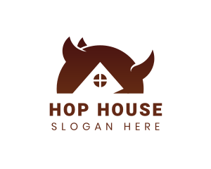 Brown Rhino House logo design