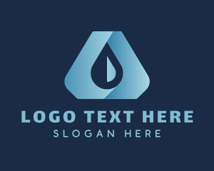 Blue Liquid Droplet logo