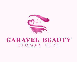 Eyelashes Makeup Beauty logo design