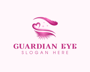 Eyelashes Makeup Beauty logo design