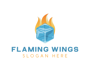 Ice Cube Fire logo design