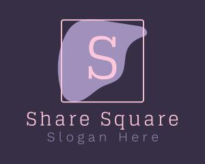Paint Letter Square logo design