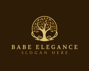 Elegant Tree Nature logo design