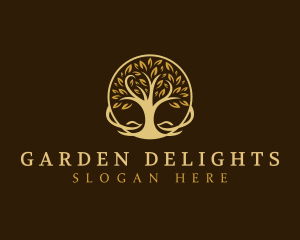 Elegant Tree Nature logo design