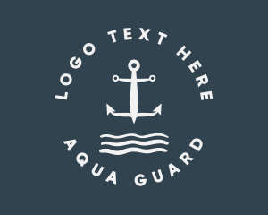 Classic Marine Anchor  logo design