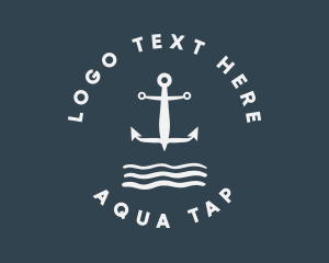 Classic Marine Anchor  logo design