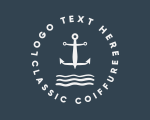 Classic Marine Anchor  logo design