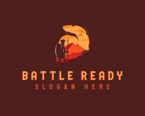 Roman Spartan Warrior logo design