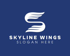 Company Wings Letter S logo design