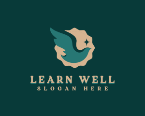 Wellness Dove Bird logo design