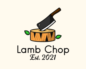 Chopping Board Cleaver logo design