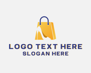 Shopping - Stilettos Shopping Bag logo design