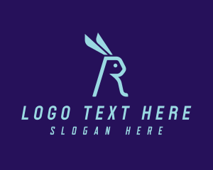 Rabbit Letter R  logo