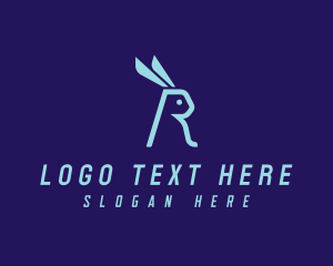 Rabbit Letter R  logo