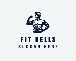 Olympian Bodybuilder Fitness logo design