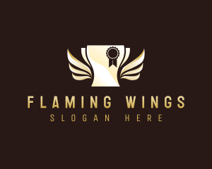 Notary Document Wings logo design