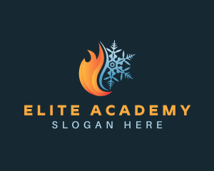 Snowflake Heat Flame logo