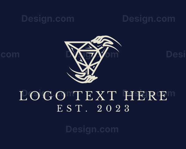 Elegant Diamond Jewelry Logo