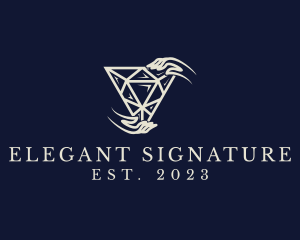 Elegant Diamond Jewelry logo design