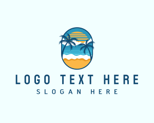 Beach Vacation Tropical logo