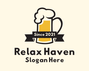 Draught Beer Pub Logo